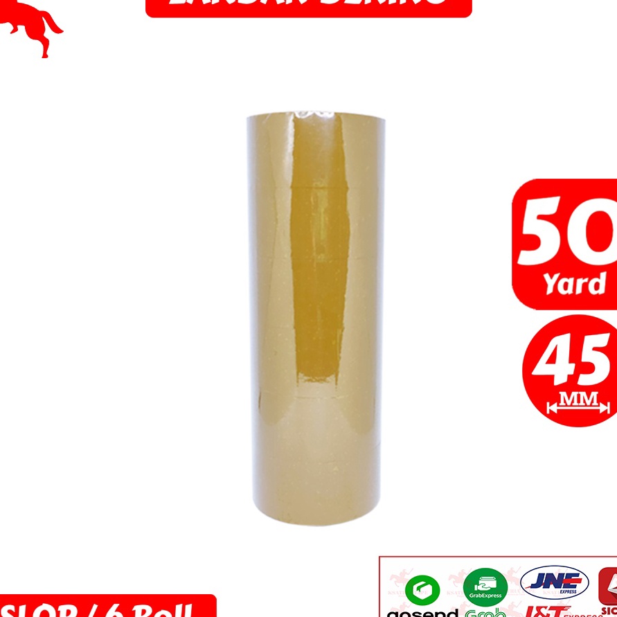 

KP8 Lakban OPP Tape Lakban Coklat KSATRIA Tape 5 Yard 1 Slop
