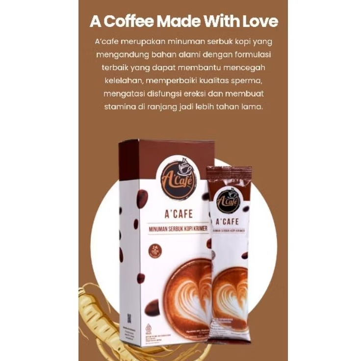 

A'CAFE Cofee Cinta Penambah Stamina