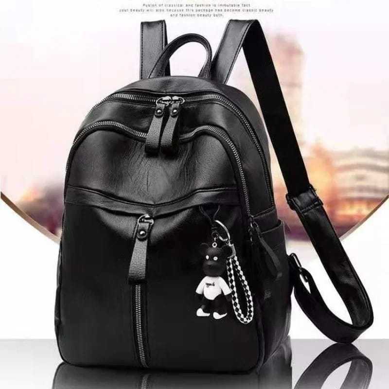 MNF 21 Tas Ransel Wanita Kulit Sintetis Fashion Korean Style Tas Sekolah Wanita Sma Smp Tas Kuliah