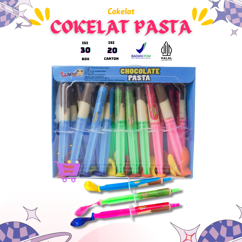 

LUVMI - COKELAT PASTA ISI 30 PCS BONUS BALON / PERMEN LUNAK VIRAL