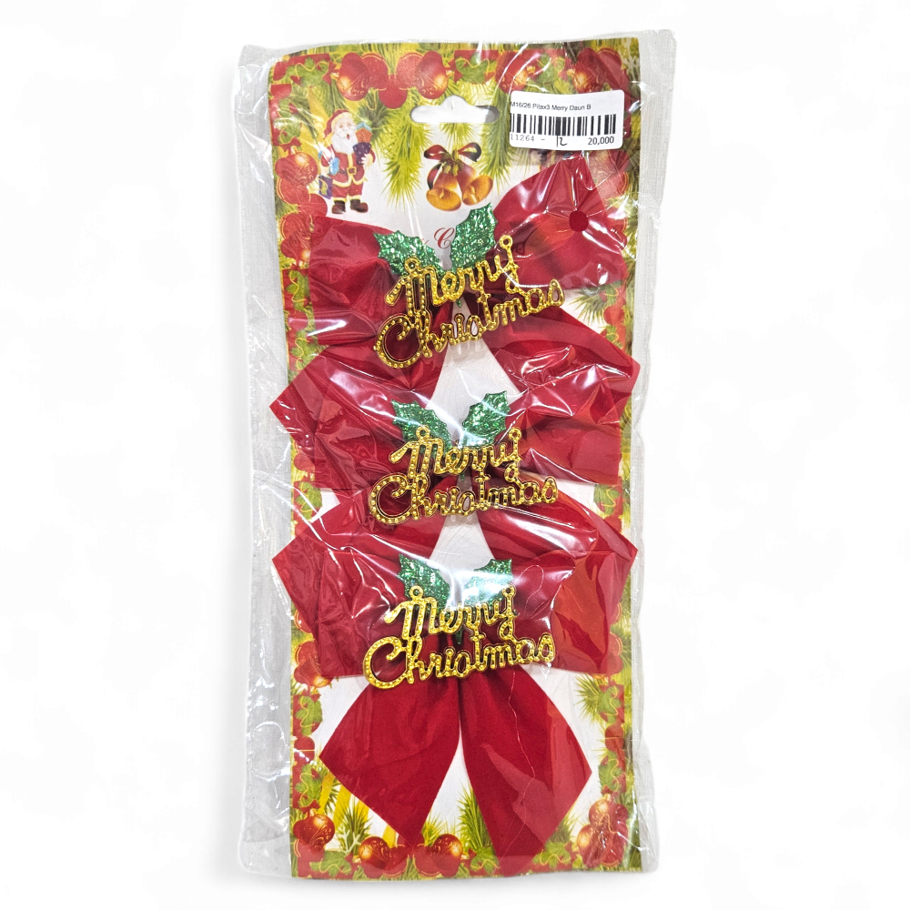 

Hiasan Pita Natal Isi3 Merry Besar M16/26