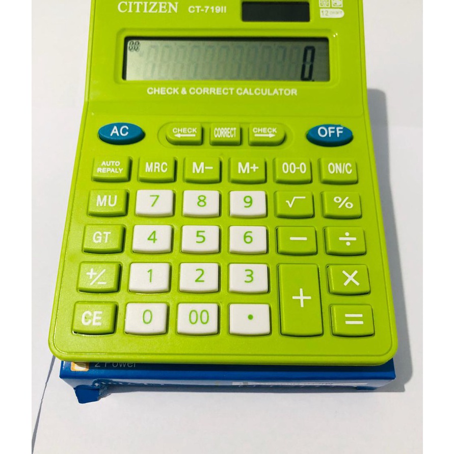 

FG2 kalkulator citizen CT719II Warna warni 12 dit Citizen CT 719