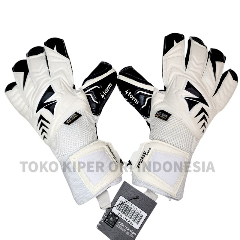 SARUNG TANGAN KIPER PGS PRO STORM SERIES WHITE TERBARU 2024 kaos tangan kiper ORIGINAL