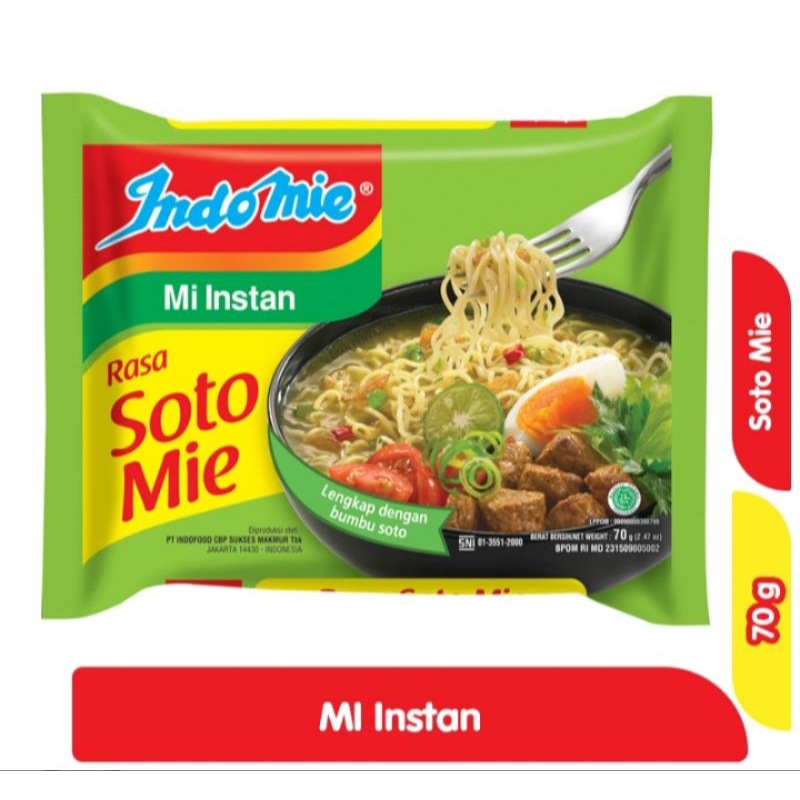 

Indomie Mie Instant Soto Mie 70 g