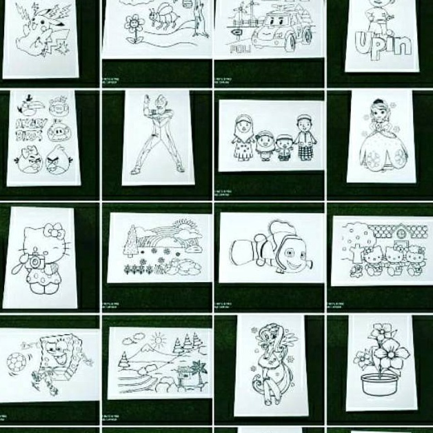 

Styrofoam lukis ukura 33x5x1cm isi 5 gambar c S1Z2