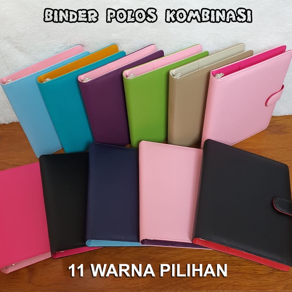 

ART K1O5 BINDER KULIT JERUK POLOS KOMBINASI 12 WARNA PILIHAN A5 DAN B5