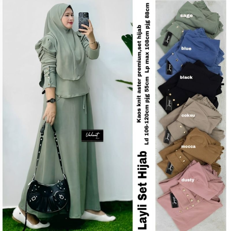 Layli Set Hijab (VALENT)
