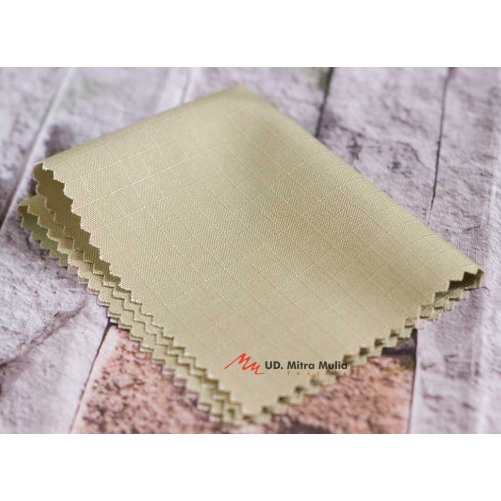 Kain Ribstop Drill Istex Bahan Seragam Kode C1 Warna Cream Sedang KODE X9A6