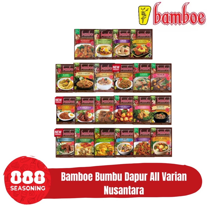 

Wow banget BAMBOE BUMBU INSTANT VARIAN NUSANTARA
