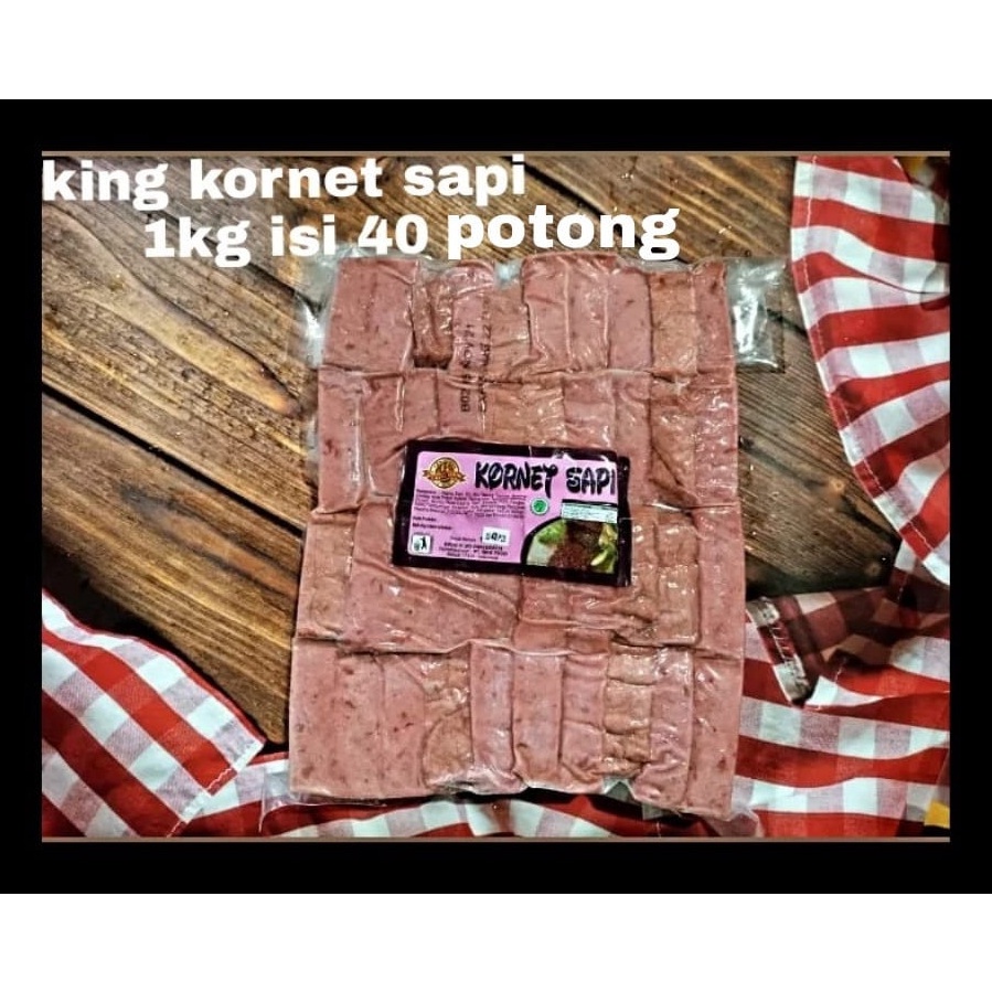 

Harga Bersaing Kornet sapi merk king Frozen isi 4 pcs