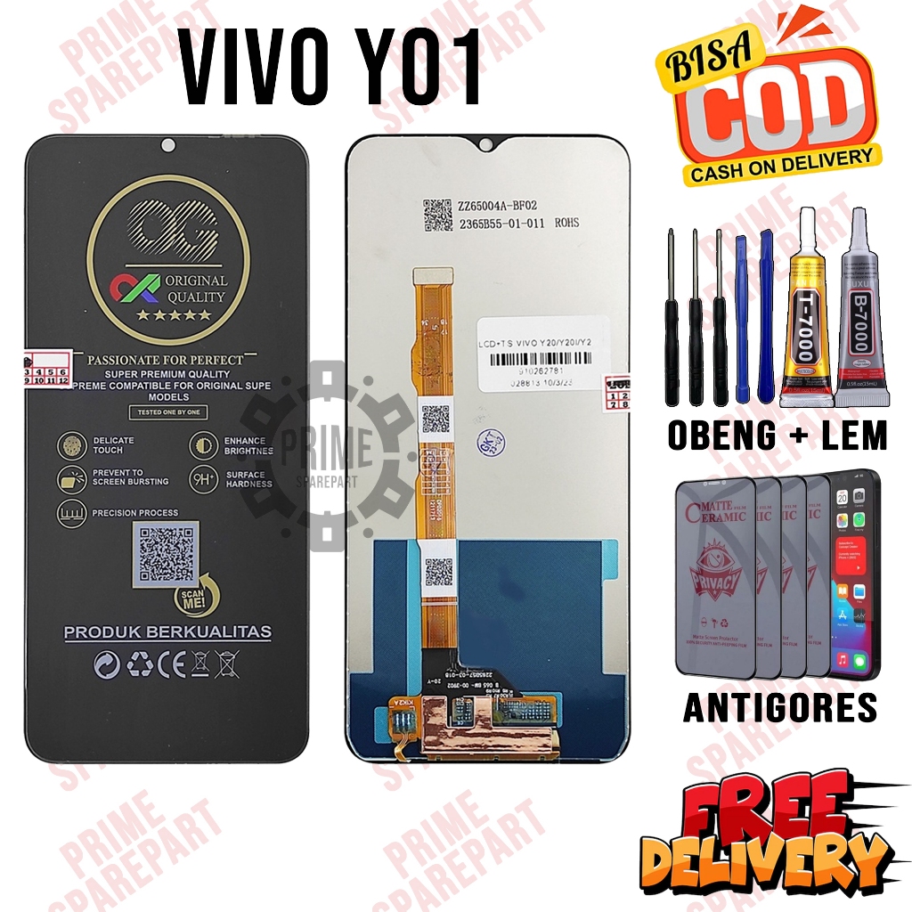 Lcd VIVO Y01 Original Oem Lcd Touchscreen VIVO Y01 Fullset