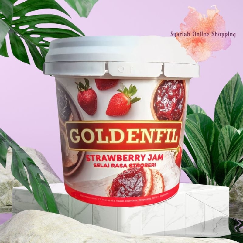 

Goldenfil Strawberry Jam 1Kg Selai Rasa Stroberi dengan Buah Asli Premium Viral Murah