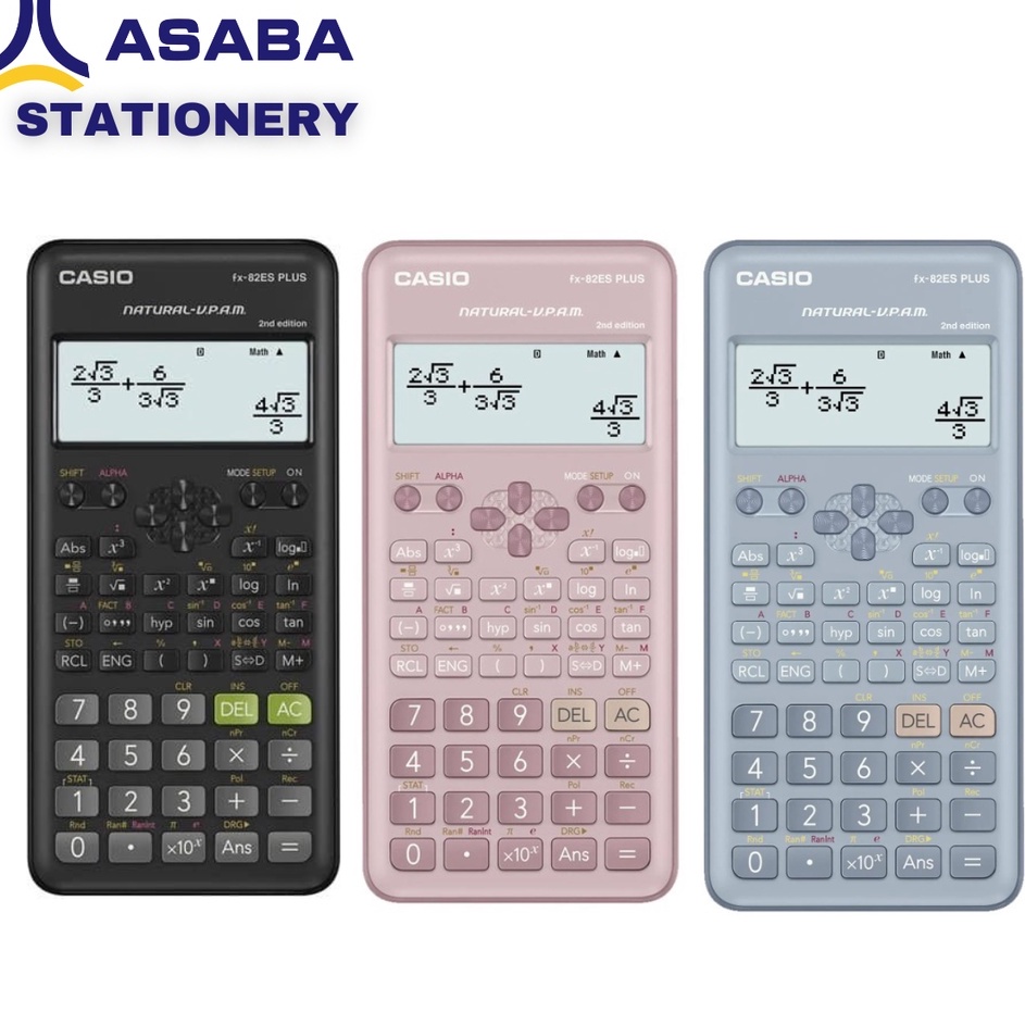 

FG2 kalkulator Casio FX82ES Plus SCIENTIFIC CALCULATOR FX 82 ES PLUS 2ND EDITION RESMI ASABA GARANSI