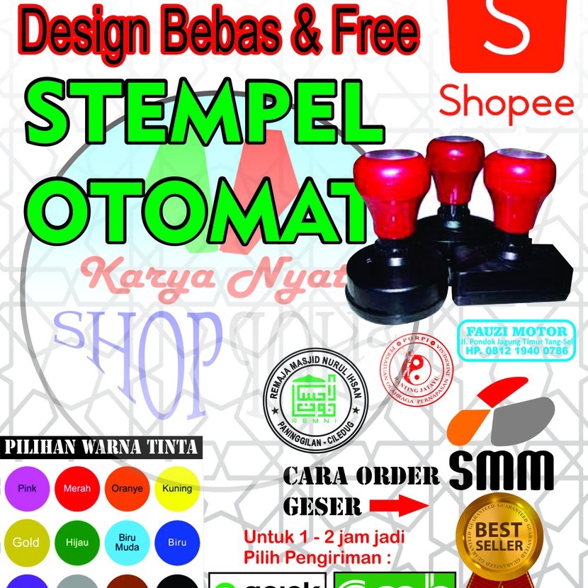 

HJ6 Stempel Custom Otomatis Warna
