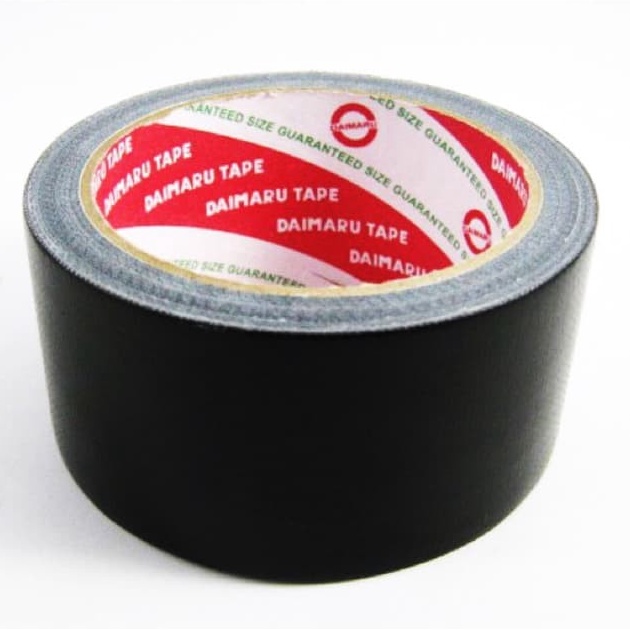 

KI3 CLOTH tape LAKBAN KAIN HITAM DAIMARU selotip isolasi 2 inch 12m