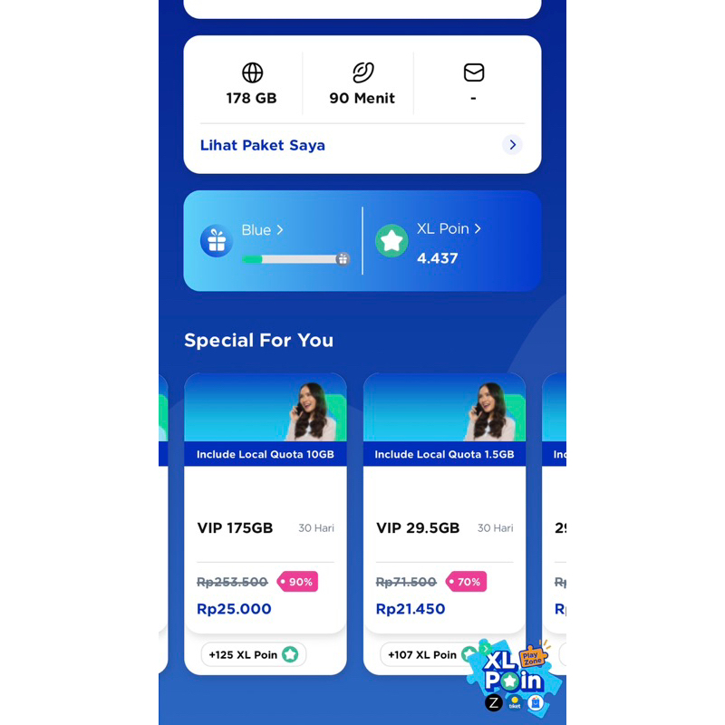 KARTU XL VIP DISCOUNT 90%