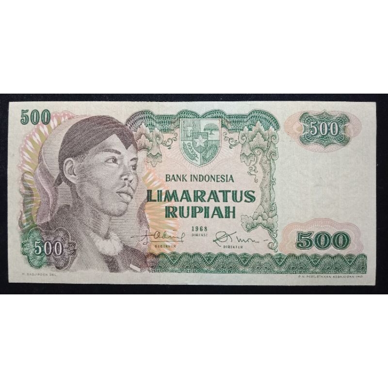 UANGKUNO 500 RUPIAH SUDIRMAN THN 1968