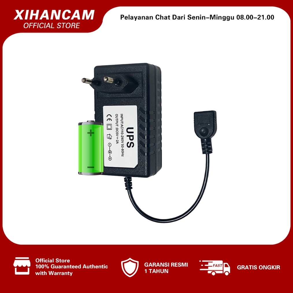 XIHANCAM DEFLINK UPS Mini 5V 2A Adaptor CCTV USB Mini UPS Untuk Wifi CCTV Cadangan Baterai