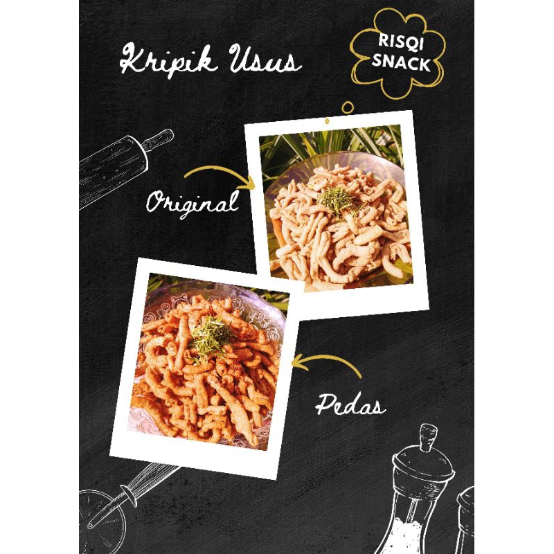 

Keripik Usus Ayam Pedas Daun Jeruk dan Original 500g