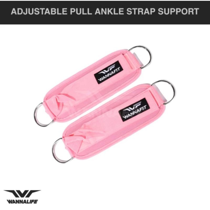 ANKLE WRIST D RING ADJUSTABLE ANGKLE WRAP STRAP SUPPORT GYM FITNES ENGKEL KAKI WANNAFIT