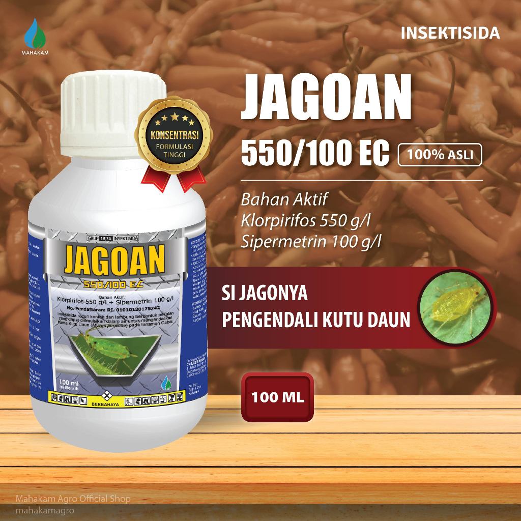 Mahakam Jagoan 550/100 EC 100 ML - Insektisida Pestisida Pembasmi Hama Penyakit Tanaman Cabai