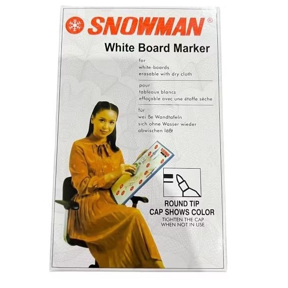 

ART B9W7 Spidol Snowman Whiteboard BG 12 LUSIN