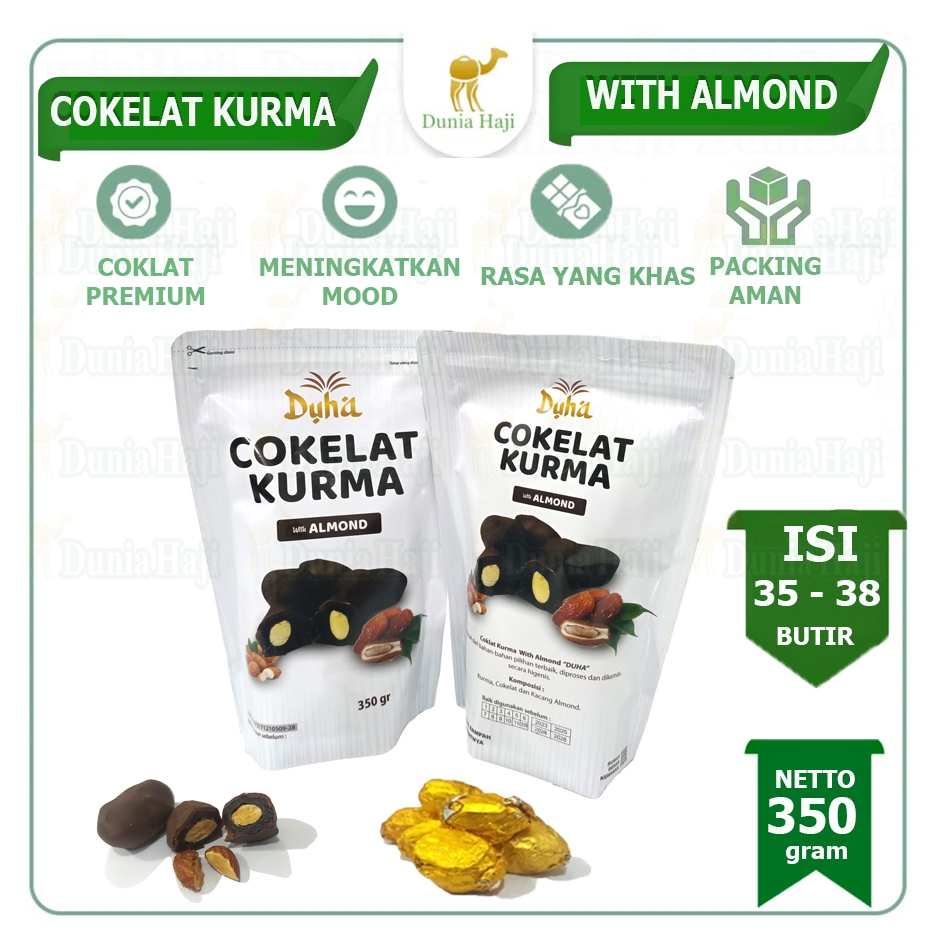 

Cokelat Kurma 350gr Isi Almond Lapis Coklat Chocolate Dates With Almon