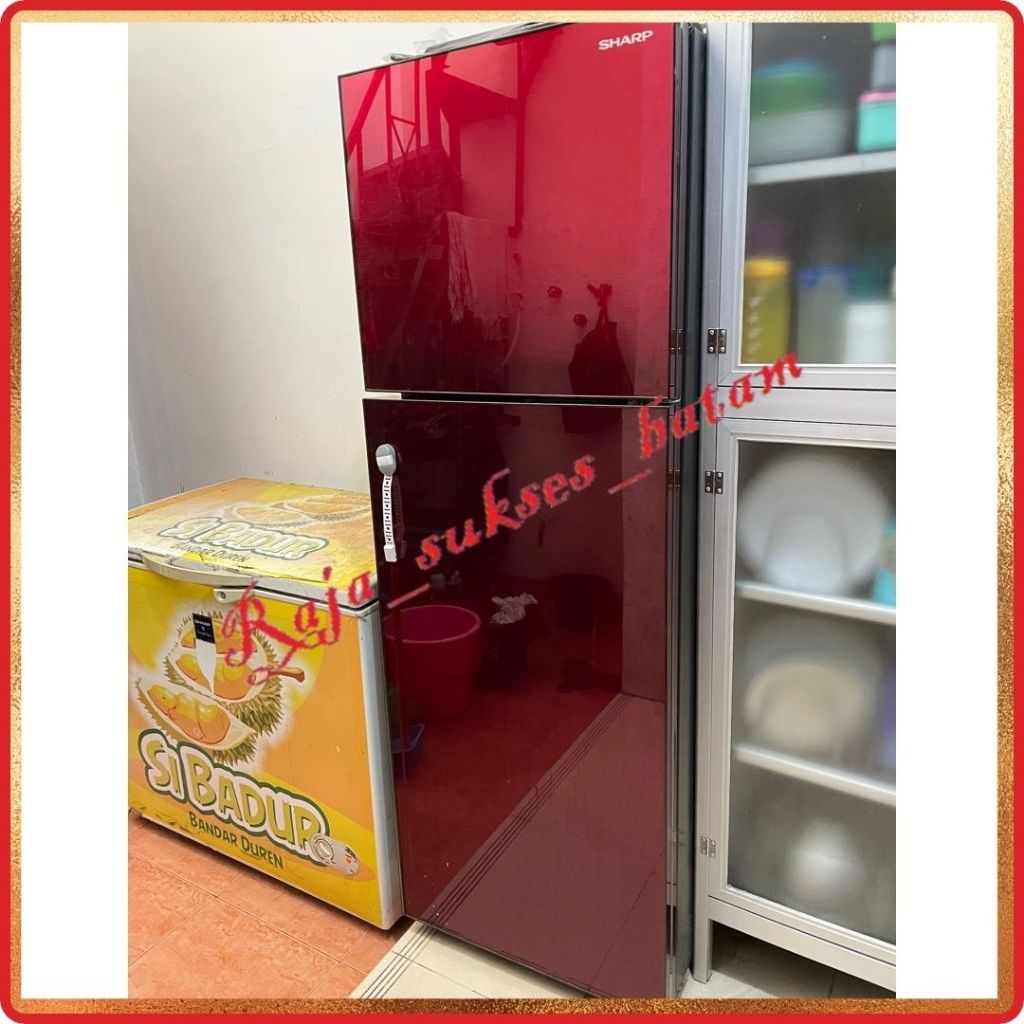 SHARP KULKAS 2 PINTU 2 PINTU SJ 326 XG MS MR SJ326XG 326XG 256L GARANSI BATAM