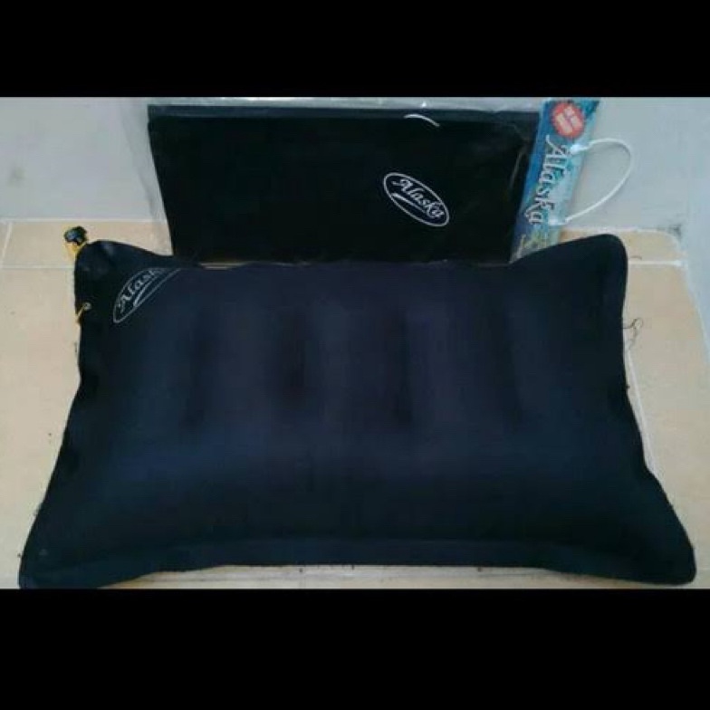 KODE V16Q Bantal angin tiup alaska tebal warna hitam