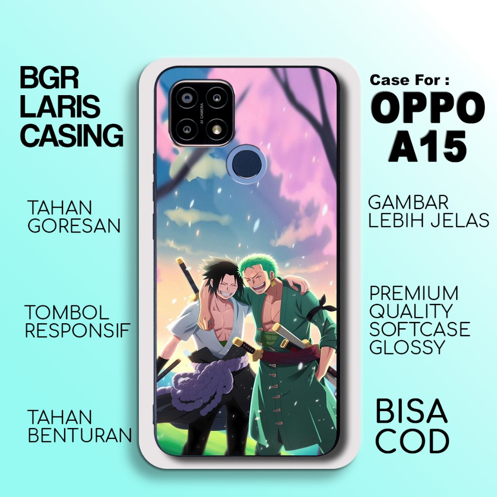 Casing Oppo A15 Anime Baru Terbaru Hardcase Softcase Glossy Case Oppo A15 Termurah Kesing Terlaris