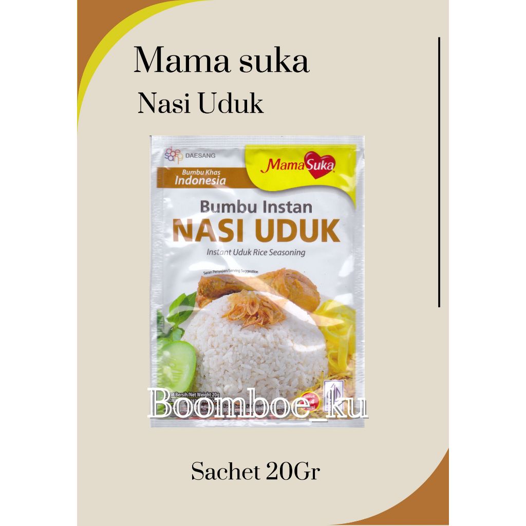 

MamaSuka bumbu Instant Nasi Uduk 20Gr