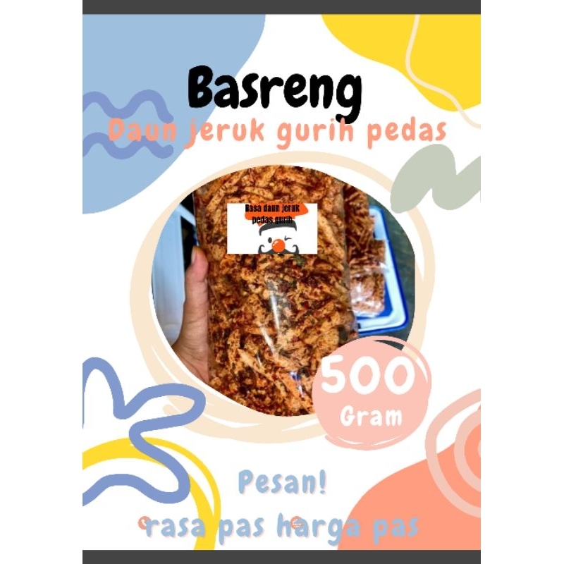 

basreng balado daun jeruk 1kg/500g