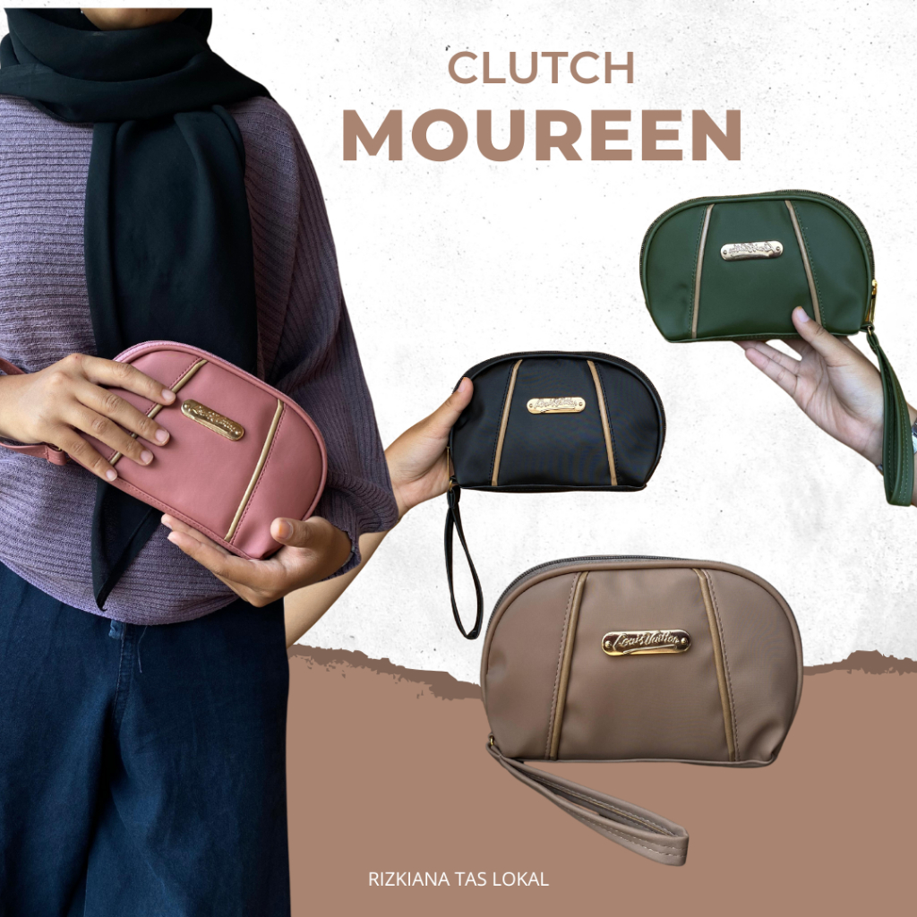 CLUTCH MOUREEN - DOMPET WANITA TALI PENDEK