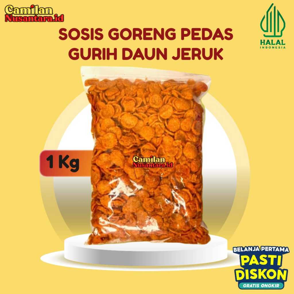 

SOSIS GORENG - SOSRENG BUMBU SPECIAL EXTRA PEDAS GURIH KEMASAN 1 KG