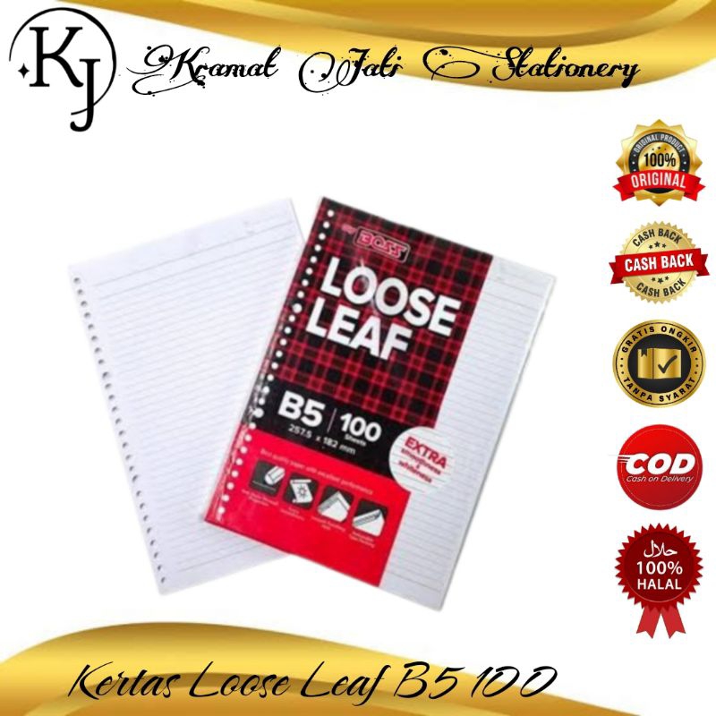 

Kertas Loose Leaf B5 Isi 100 Lembar (1 Pack)