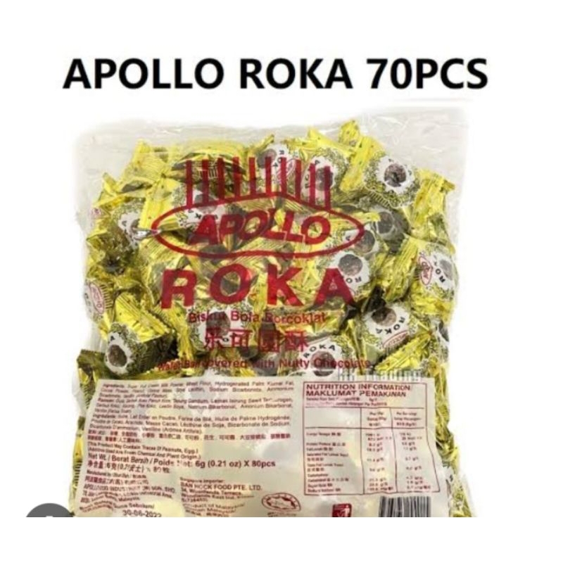 

APOLLO ROKA WAFER BALL 50 PCS APOLLO ROKA ISI 50 / 80 PCS (MALAYSIA)