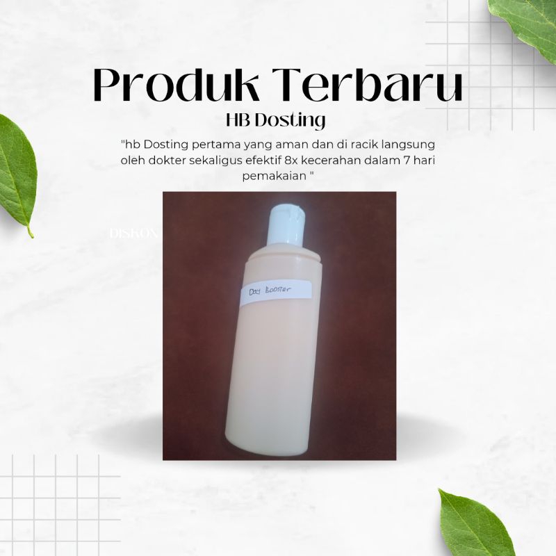 HB Dosting asli racikan dokter 8X lebih cepat memutihkan di perkaya Dengan spf 50