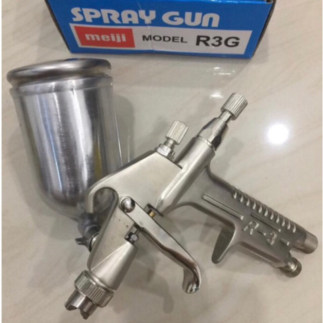 MEIJI R3 // Spray gun cat MEJI R 3. Atas kecil 200cc semprot cat meiji original asli nozel 0.5 air s