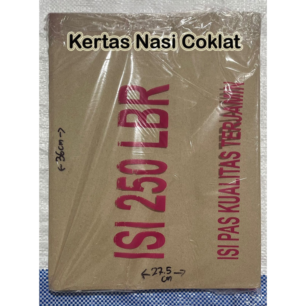 Kertas Nasi Coklat isi 250 Lembar