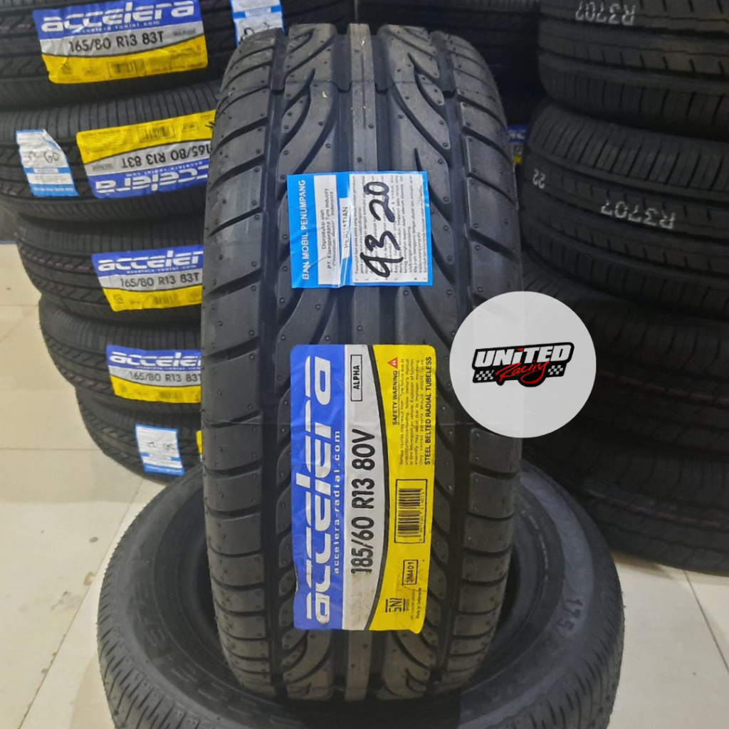 BAN MOBIL RING 13 ACCELERA ALPHA 185 60 R13 TUBLES AWET JAKARTA TIMUR MURAH