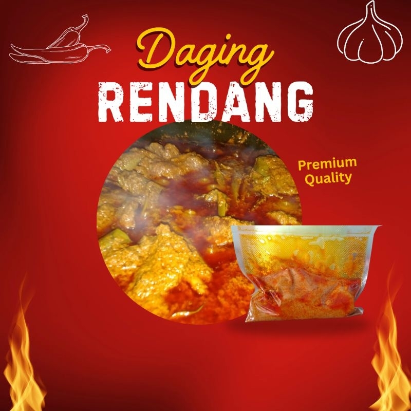 

Rendang Daging Khas Minang/Padang/Payakumbuh/Frozen Food