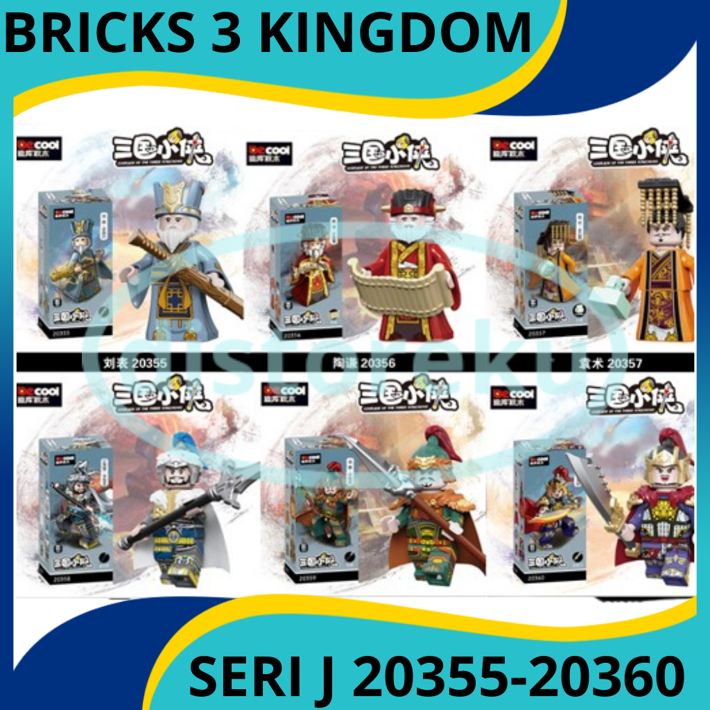 DECOOL BRICK DE COOL BRICKS THREE KINGDOM SAMKOK 3 RAJA LIU BIAO TAO QIAN YUAN SHU GONG SUN ZAN MA T