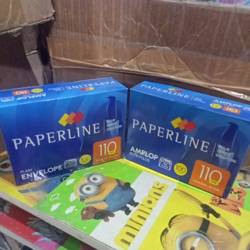 

paperline 110 PPS amplop putih polos peal & seal / box