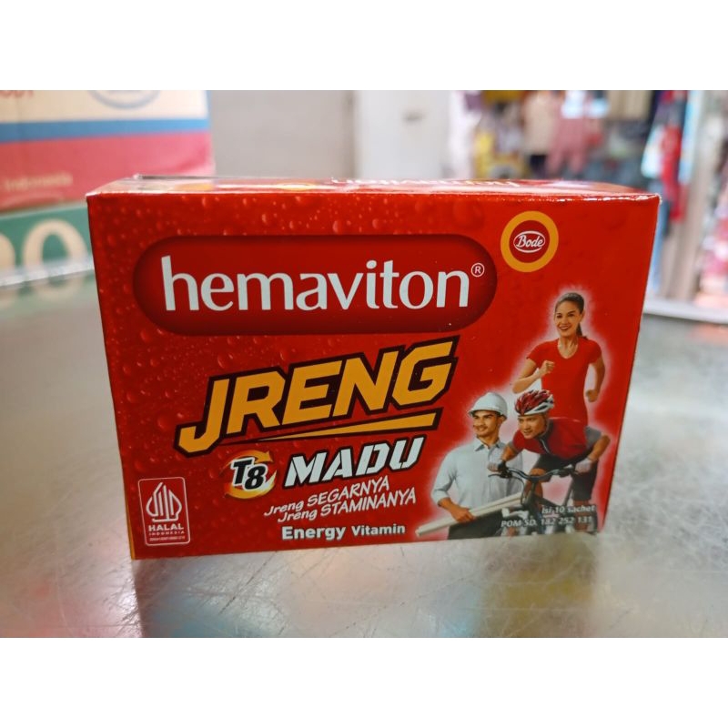 

Hemaviton JRENG Madu 1 box isi 10 Sachet Minuman Energi