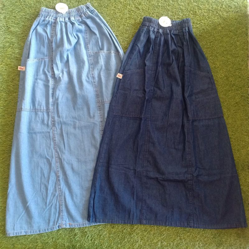 KANIA SKIRT ROK SOFT JEANS ANAK ANAK BY LITTLE DINO