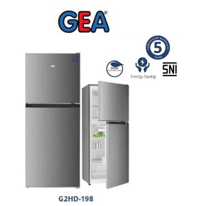 Kulkas Gea G2HD-198 (2 Pintu, 198L)
