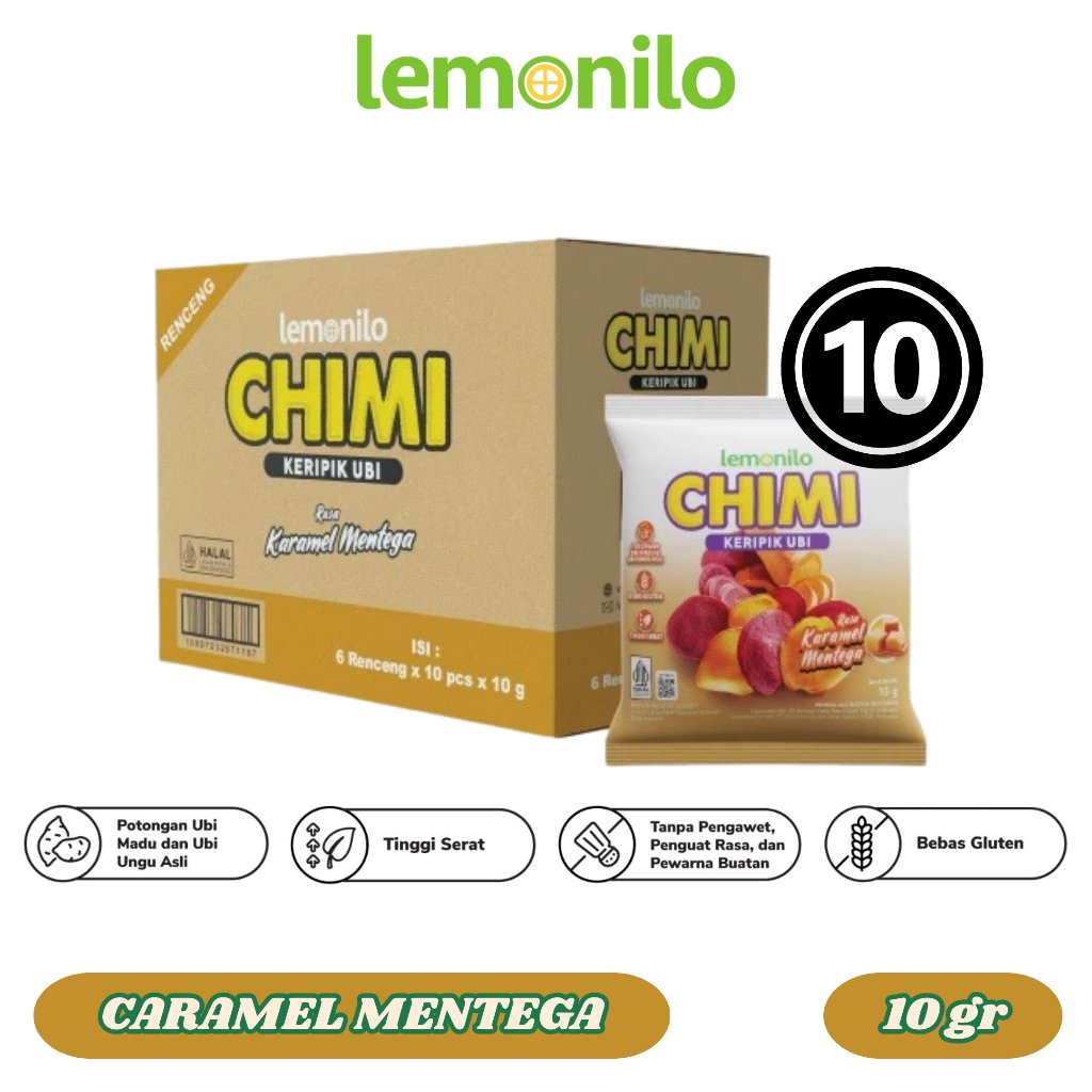 

[MAISYASHOP.ID] LEMONILO CHIMI KERIPIK UBI 1 RENTENG / 10 PCS