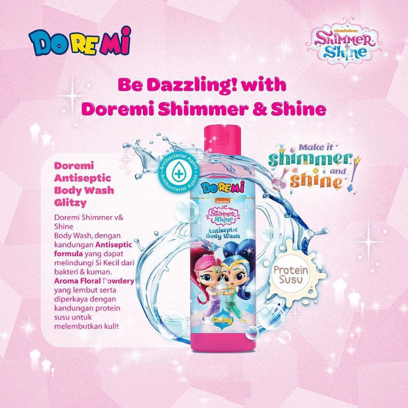 Doremi Shimmer Shine Antiseptic Body Wash Glitzy 200 ml