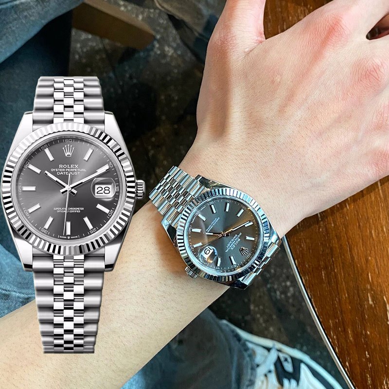 【100% ASLI】Original Jam tangan Rolex Datejust M126334-0014 Automatic 18CT Teflon material 41mm Oyste