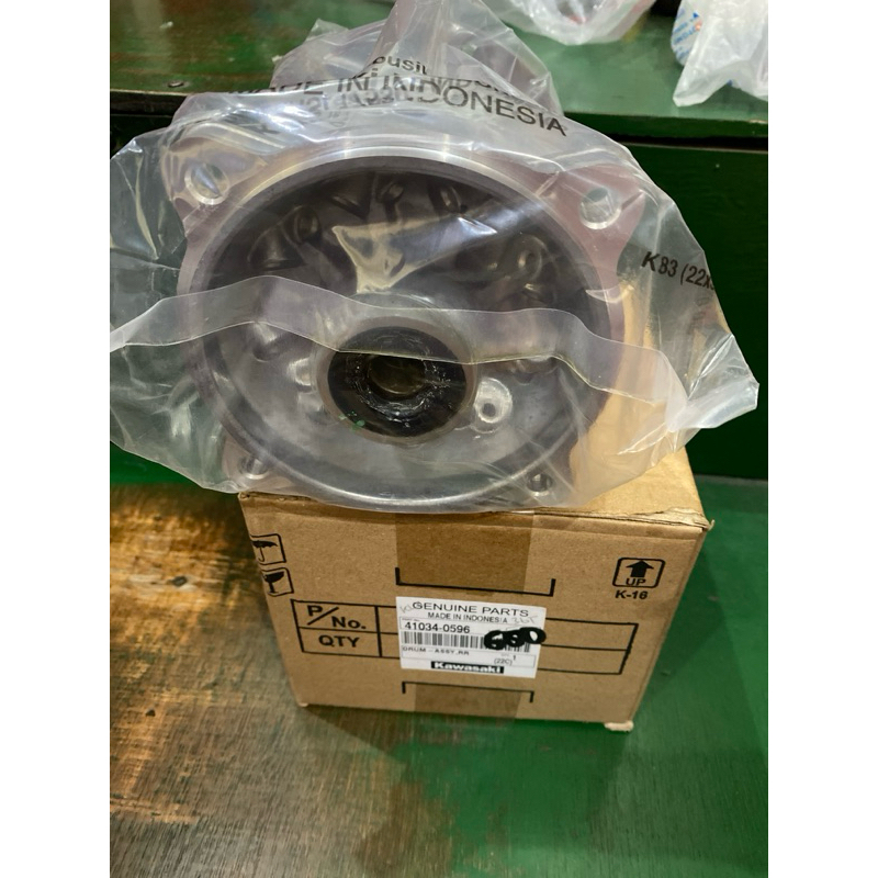 tromol belakang klx 36t ori kawazaki 41034-0596